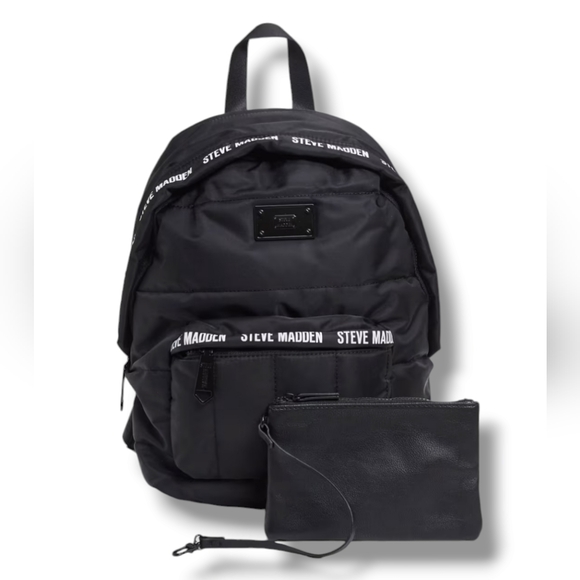 Steve Madden Ariaa Quilted Backpack in Black - Picture 1 of 9